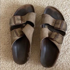 Old tan suede Birkenstock’s